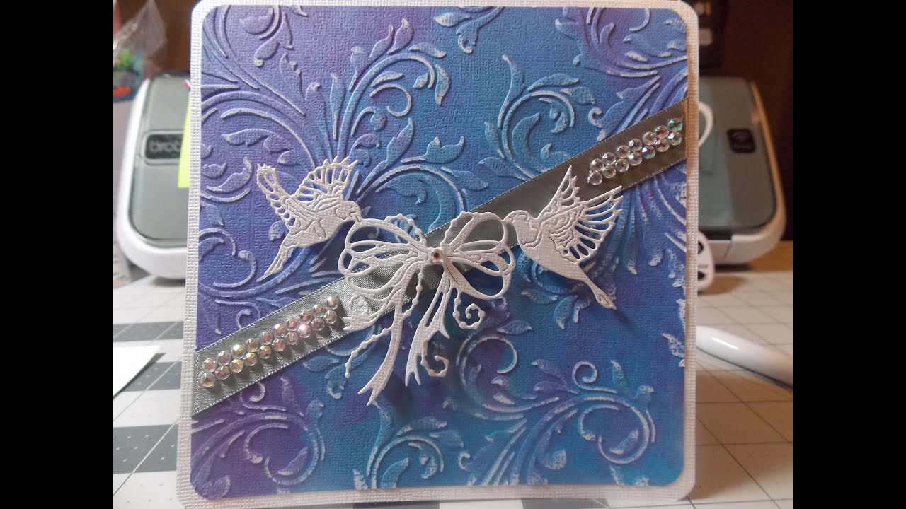 Wedding Card using Melody Lane Designs Skylar Digital Paper - YouTube