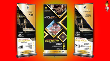CorelDraw | How To Design A Roll Up Banner In Corel Draw Full Hindi Tutorial