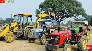 JCB 3dx Xpert Machine Loading Mud Tractor
