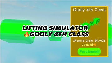 Lifting Simulator 💪| 🤯GODLY 4TH CLASS after 7 DAYS!