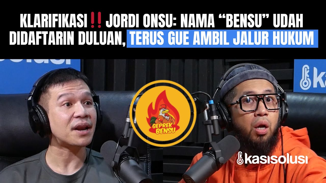 EKSKLUSIF‼️ JORDI ONSU: RUBEN ONSU DIFITNAH AMBIL RESEP & MENCURI. 