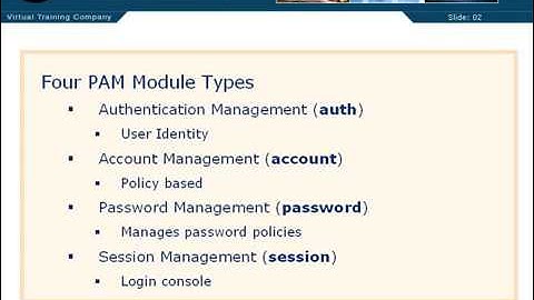 Red hat linux tutorial 71  Pluggable Authentication Modules PAM