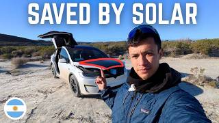 Using My Tesla’s EMERGENCY SOLAR as a Range Extender