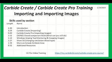 CNC Carbide Create & Carbide Create Pro Training / Tutorial Importing images