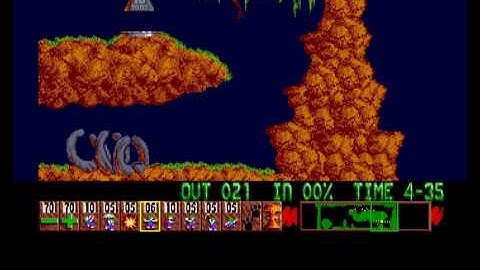Lemmings (Beta / Pre-Release Demo) - Commodore Amiga (Gameplay Video)