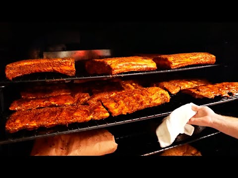 American Food - GIANT DINO RIBS BBQ Pastrami Brisket Barbecue Izzy’s Brooklyn Smokehouse NYC | Travel Thirsty