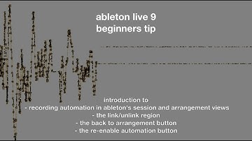 how to record automation in ableton live 9