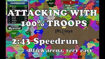 (outdated)Speedrun with attacking 100% troops | Territorial.io