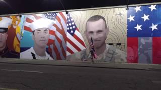 The Fallen Five Mural on McCallie Ave.