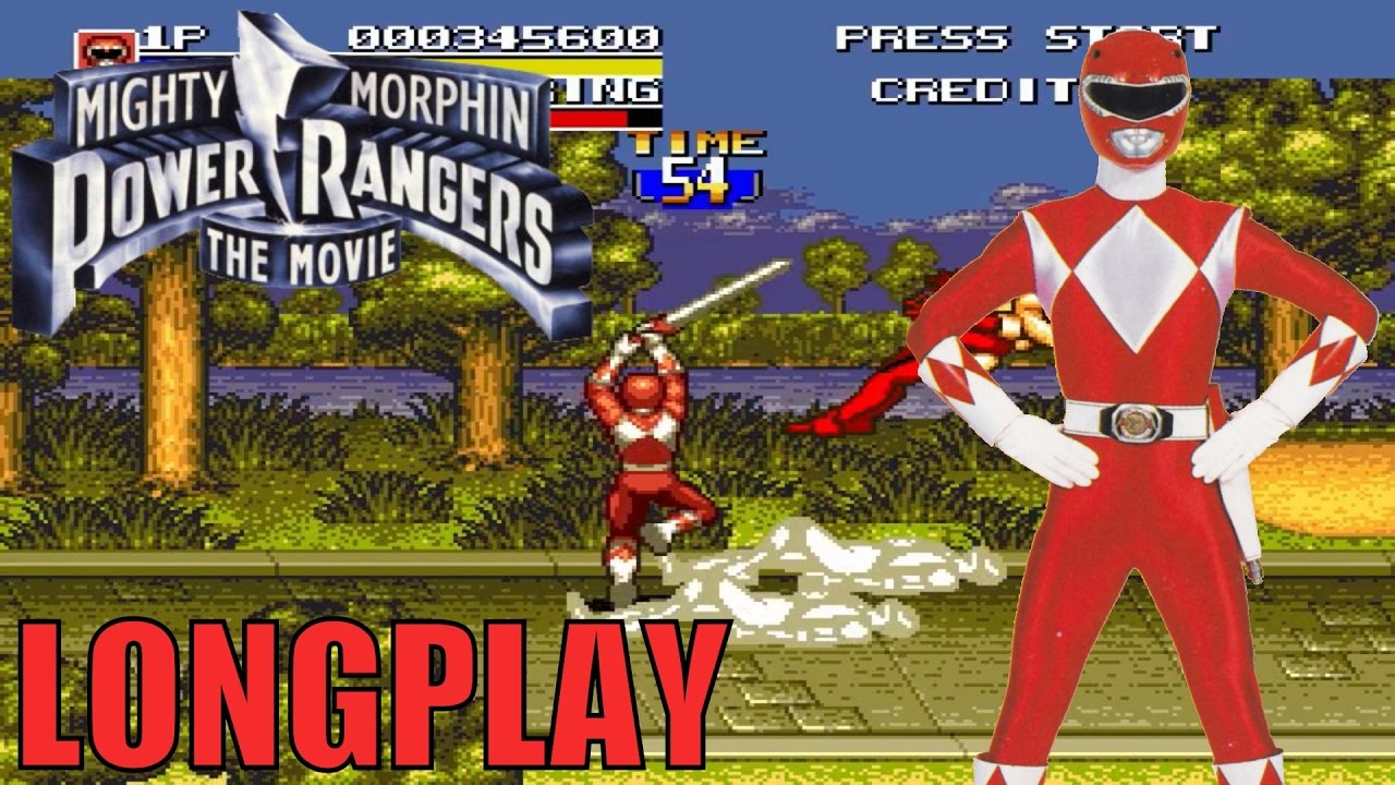 Mighty Morphin Power Rangers: The Movie - Red Ranger Longplay (Sega Genesis/Megadrive)