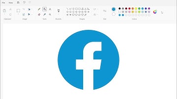 How to draw the Facebook logo from 2019 to present using MS Paint | How to draw on your computer