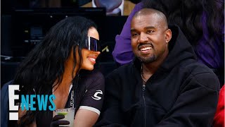 Kanye West \& Chaney Jones Get COZY at Lakers Game | E! News