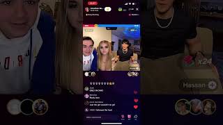 Jonathan Roehm,and his girlfriend talking and inviting people on his live stream ￼￼ on TikTok ￼ Wealth