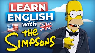 Learn English with the Simpsons' Trip to England | British Stereotypes