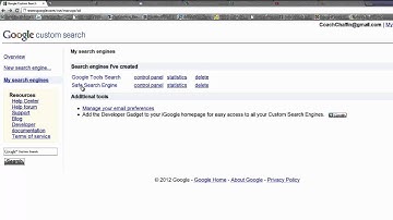 CSE Google Custom Search Engine into Sites