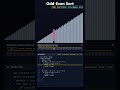 Odd-Even Sort Visualized  #shorts  #algorithms #sorts #algorithmvisualization Animation