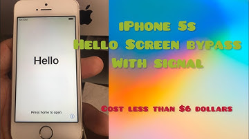 iPhone 5s Hello Screen bypass with signal cost less than $6 dollars . Support iOS 12.5.8