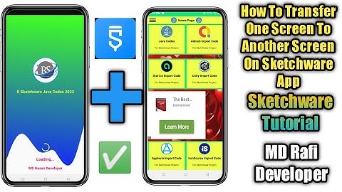 How To Move One Screen To Another Screen On Sketchware App 2023 | #sketchwareappdevelopment | #admob