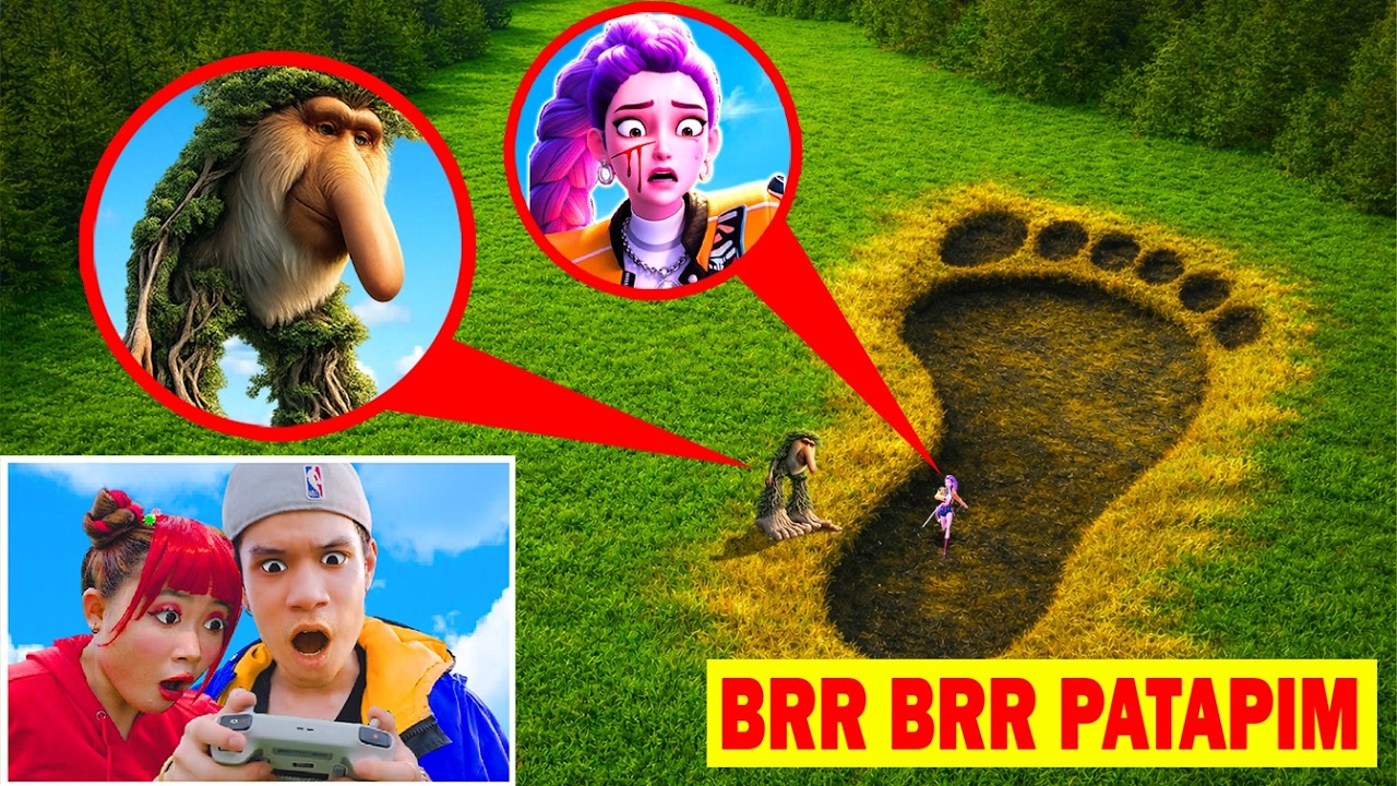 現実世界で午前3時、ドローンが上空から捉えた姿を消したルミとブール・ブール・パタピムから救われた瞬間｜ドローン映像