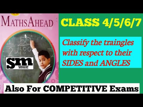 Classify the traingles with respect to their SIDE and ANGLE/For class 4/5(7.9)/6/7/COMPETITIVE EXAMS