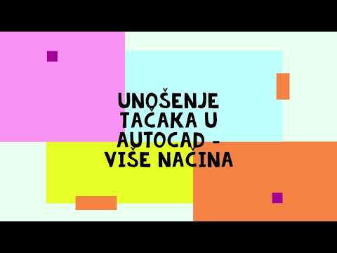 TOP  -III7 - Unošenje tačaka u AutoCAD - više načina - Excel, LISP, SCRIPT