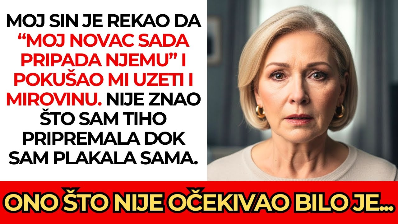 Moj sin je htio upravljati mojim novcem… dok nije otkrio što sam tiho spremio 💰🤫
