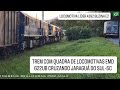 Trenzão com buzina E2 cruzando Jaraguá do Sul em Santa Catarina
