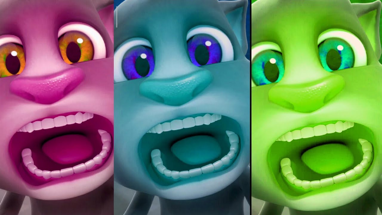 funny cat eating chilly talkintom cat