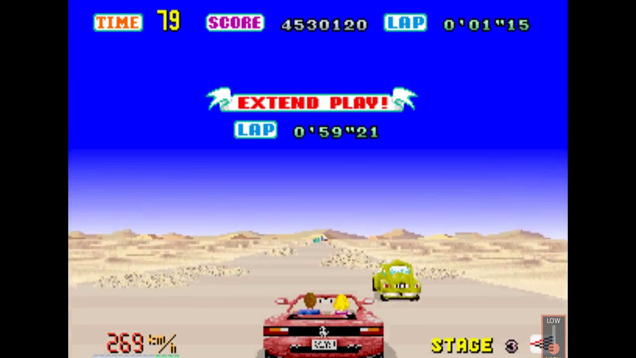 Outrun 1986 (Arcade) Goal A - YouTube