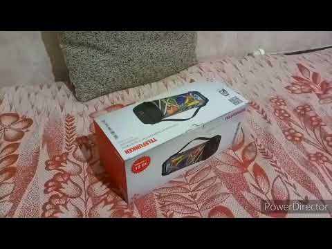 Мощная блютуз колонка Telefunken TF-PS1241B - распакетинг