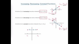 Intro to Increasing, Decreasing, & Constant Functions