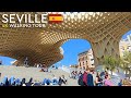 Seville walking tour in 4K with animated map.