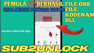 BEGINNERS CAN DEFINITELY DO THIS‼️EASY WAY TO DOWNLOAD OBB/CODENAME ZIP FILES ON SUB2UNLOCK