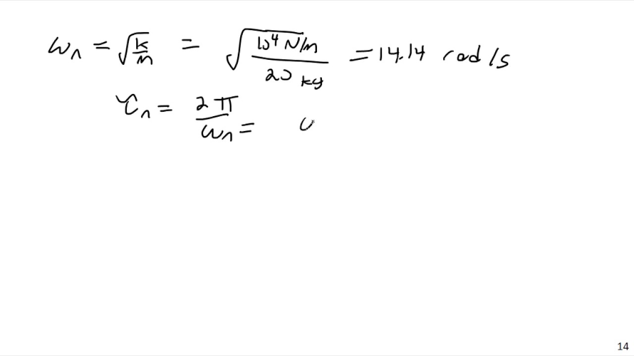 Introduction to Vibration - Part 2 - Engineering Dynamics - YouTube