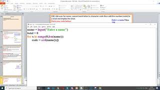 Task 230 - ASCII CODE