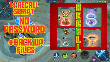 14 recall script new update  no password || MLBB || YAsuo Official