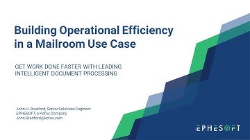 Using Ephesoft to Automate your Mailroom