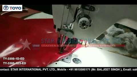 TY-3300-1D-ED  TOP & BOTTOM FEED FLATBED LOCKSTITCH DIRECT DRIVE SEWING MACHINE WITH EDGE TRIMMER