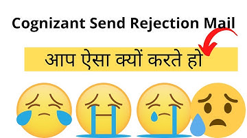 Cognizant Send Rejection Mail @techlecture