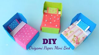 How to make Origami Bed / Origami Furniture - Easy Tutorial