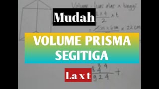 Cara mudah memahami volume prisma segitiga
