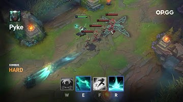 Pyke W + E + Flash + R