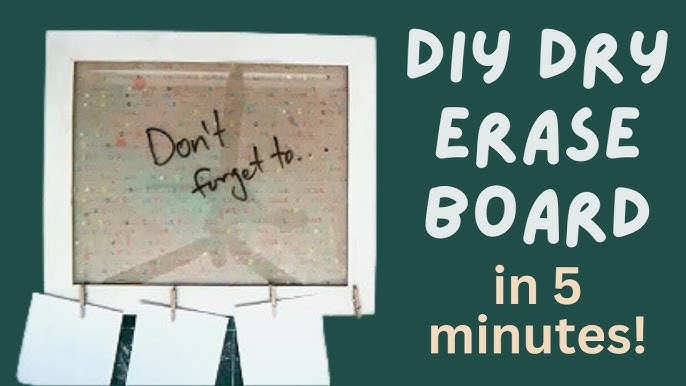 DIY Framed Dry Erase Board - Love Grows Wild