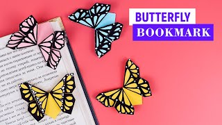 ОРИГАМИ БАБОЧКА ИЗ БУМАГИ / ORIGAMI Butterfly bookmark / КАК СДЕЛАТЬ БАБОЧКУ СВОИМИ РУКАМИ