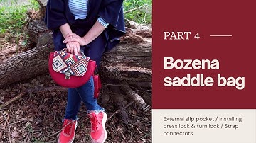 Bozena saddle bag - PART 4 - External slip pocket / Press lock & turn lock / Strap connectors