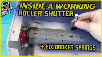 [56] Inside a working roller shutter and fixing broken springs - using Viking Arms #diy #howto