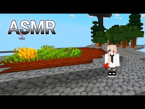 Minecraft en Skyblock + ASMR #6 | Construyendo cultivos ♡