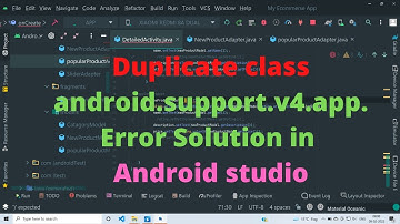 Duplicate class android.support.v4.app. Error Solution in Android studio