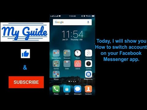 How to switch accounts on Facebook Messenger app?