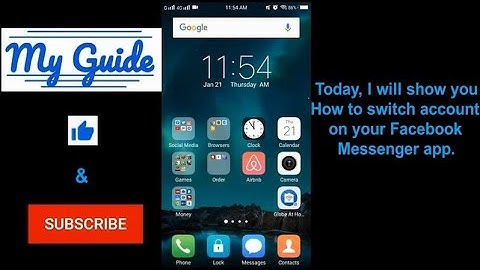 How to switch accounts on Facebook Messenger app?